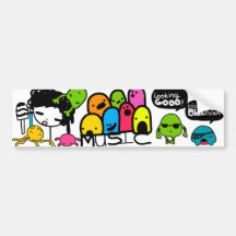 BashCandy Mix Bumber Sticker By Bash Candy Bumper Stickers