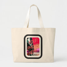 Basic Black frame with mat Canvas Bags