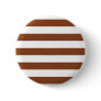 Basic Brown and White Stripes Pattern Button
