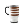 Basic Brown and White Stripes Pattern Coffee Mug