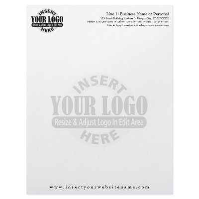 Basic Business Letterhead with WATERMARK by MarshEnterprises