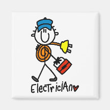 Basic Electrician Tshirts and Gifts Refrigerator Magnets