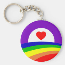 Basic Keychain - Obama Pride