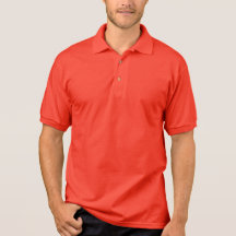 Basic Men's Gildan Jersey Polo Shirt Red