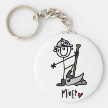 Basic Miner T-shirts and Gifts Key Chain