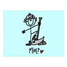 Basic Miner T-shirts and Gifts Post Cards