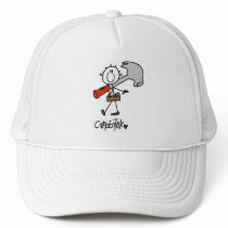 Basic Stick Figure Carpenter Tshirts and Gifts Mesh Hats