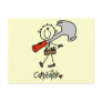 Basic Stick Figure Carpenter Tshirts and Gifts Post Cards