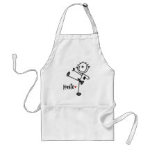 Basic Stick Figure Karate T-shirts and Gifts Apron