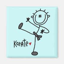 Basic Stick Figure Karate T-shirts and Gifts Refrigerator Magnets
