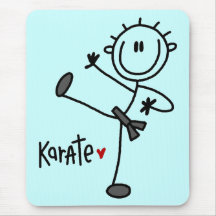 Basic Stick Figure Karate T-shirts and Gifts Mouse Pad