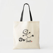 Basic Stick Figure Soccer T-shirts and Gifts Bags