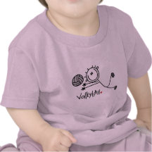 Basic Stick Figure Volleyball Tshirts and Gifts
