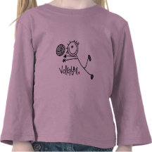 Basic Stick Figure Volleyball Tshirts and Gifts