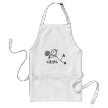 Basic Stick Figure Volleyball Tshirts and Gifts Aprons