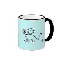 Basic Stick Figure Volleyball Tshirts and Gifts Coffee Mug