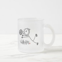 Basic Stick Figure Volleyball Tshirts and Gifts Mugs