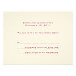 Basics ::  Venetian Red :: Response Card Custom Invitation