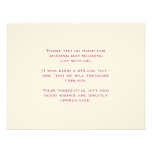 Basics ::  Venetian Red :: Thank You Card Announcement