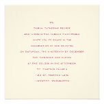 Basics ::  Venetian Red :: Wedding Invitation
