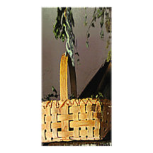 Basket and Drying Herbs Picture Card