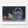 Basket and Fruit Still-life Art Mousepad
