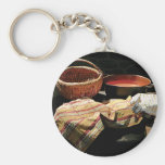 Basket and Pot of Soup Keychain