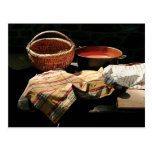 Basket and Pot of Soup Post Card