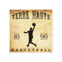 Basket-ball 1898 de Terre Haute Indiana Impressions Sur Toile