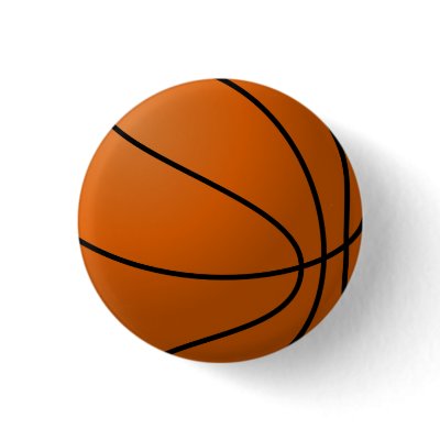 Basket Ball Button by buttons4you