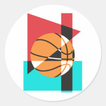 Basket-ball d'art de bruit autocollant
