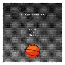 Basket-ball de regard de fibre de carbone faire-parts