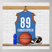 Basket-ball personnalisé Jersey (RES) Posters