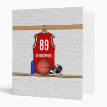 Basket-ball rouge personnalisé Jersey