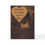Basket Case Cat Valentine Greeting Cards