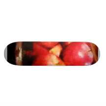 Basket of Apples in Kitchen Custom Skateboard