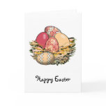 Basket of Colourful Easter Eggs 09 Card