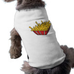 basket of french fries doggie tee shirt