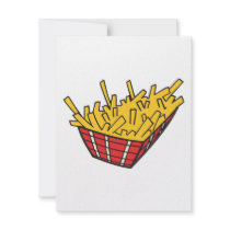 basket of french fries personalized invite