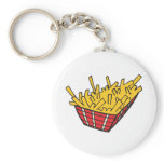 basket of french fries keychains