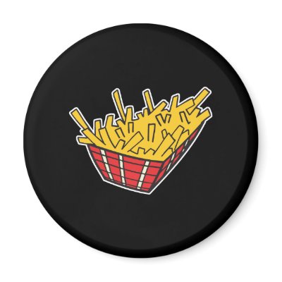 basket of french fries refrigerator magnet by doonidesigns