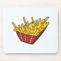 basket of french fries mouse pad