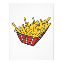 basket of french fries personalized invite