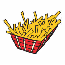 basket of french fries cut out