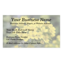 Basket Of Gold Alyssum Business Cards