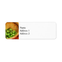 Basket of Green Grapes Custom Return Address Label