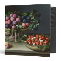 Basket of Plums and Basket of Strawberries, 1632 binders