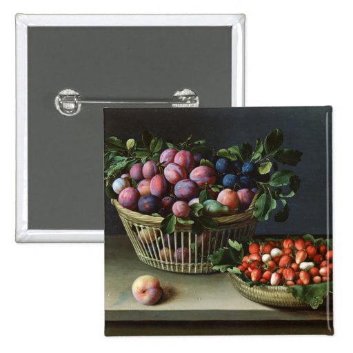 Basket of Plums and Basket of Strawberries, 1632 Pin