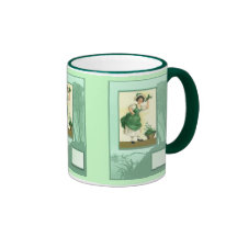 Basket of shamrocks for sale mug