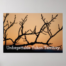 Basket of Sunset; Yukon Territory Souvenir Poster